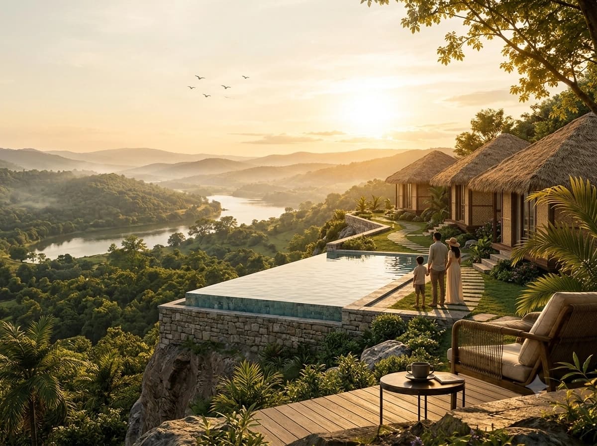 Parna Kuteera resort ecosystem and landscape